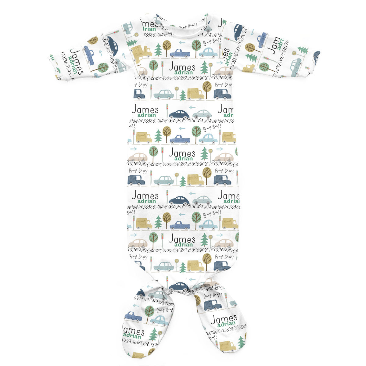 Personalized Newborn Gown | City slicker