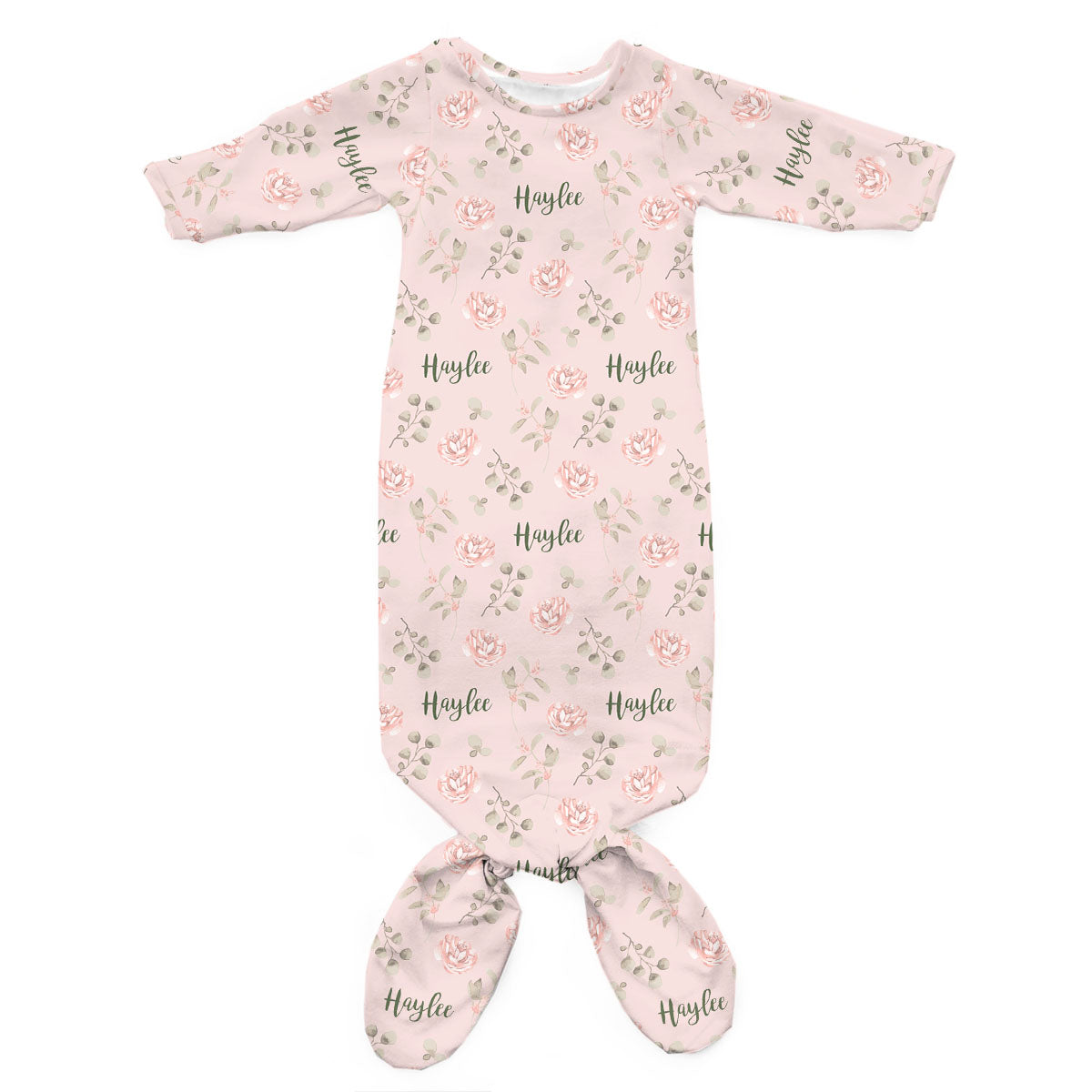 Personalized Newborn Gown | Country Floral