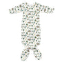 Personalized Newborn Gown | Dancing Dinos