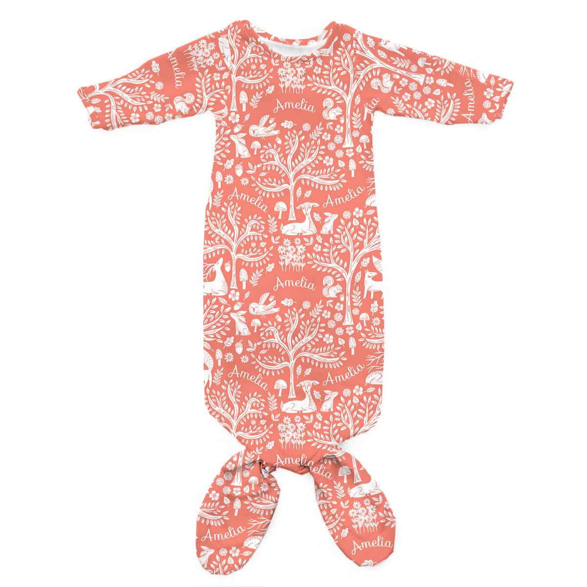 Personalized Newborn Gown | Fairytale Meadow