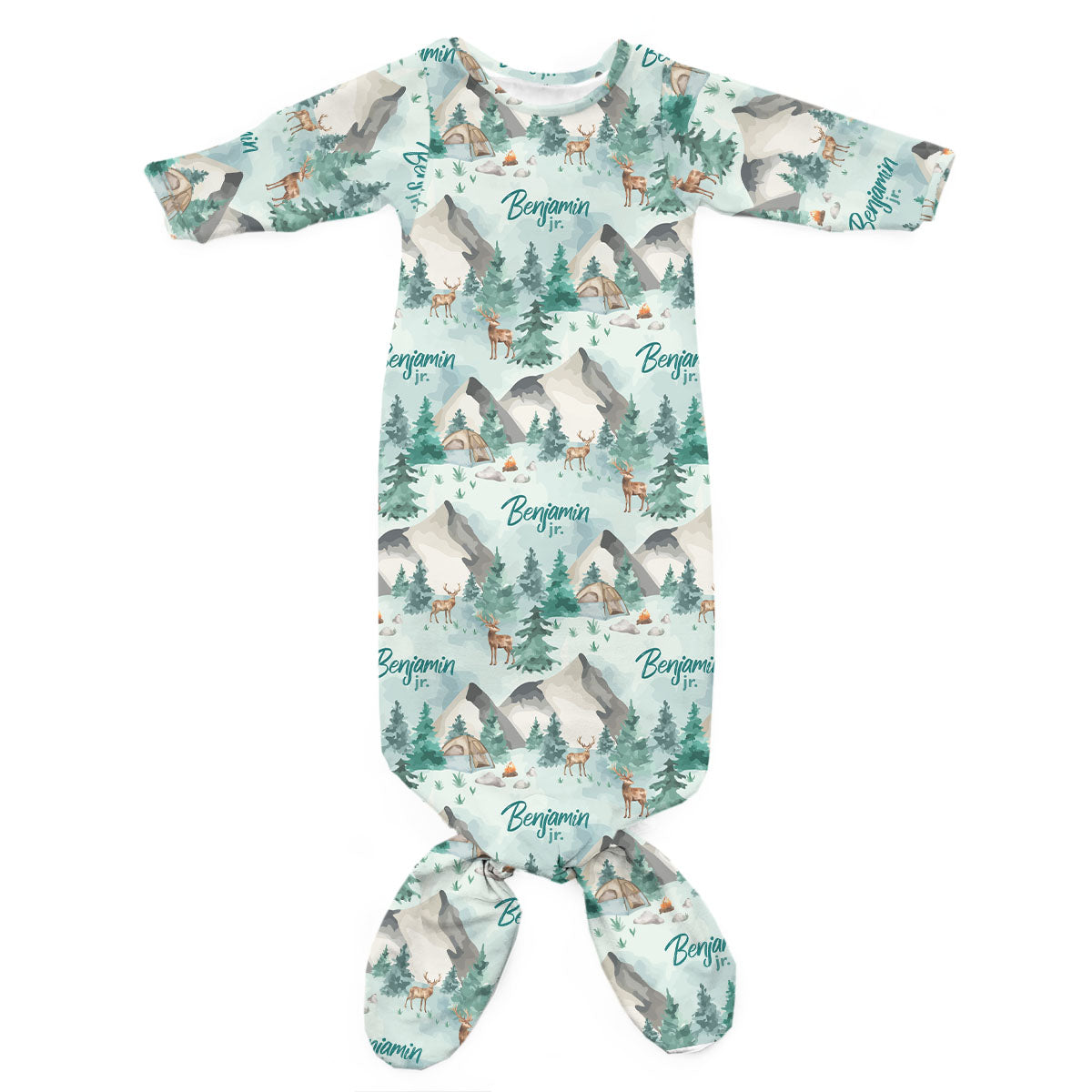 Personalized Newborn Gown | The Great Outdoors