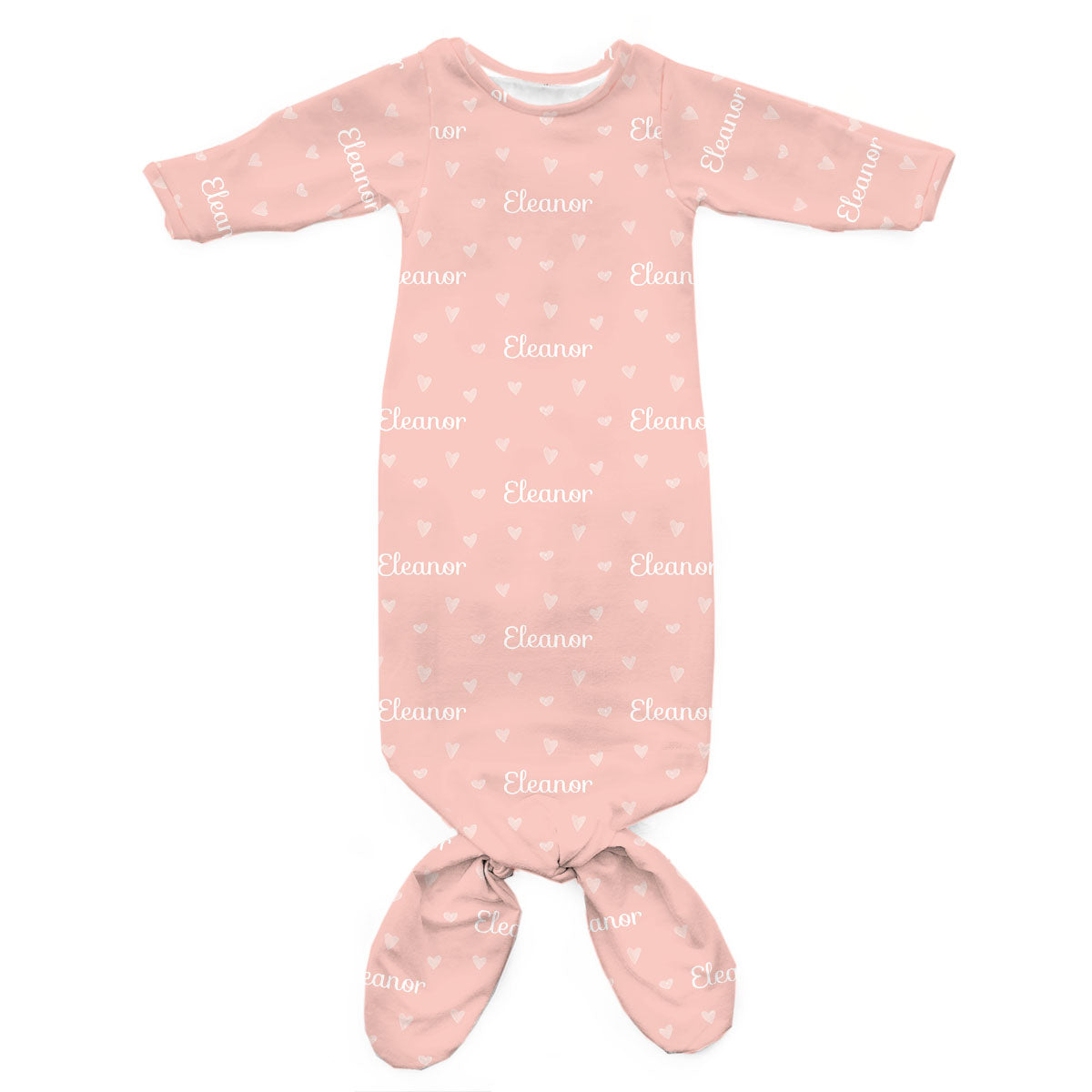 Personalized Newborn Gown | Tiny Hearts