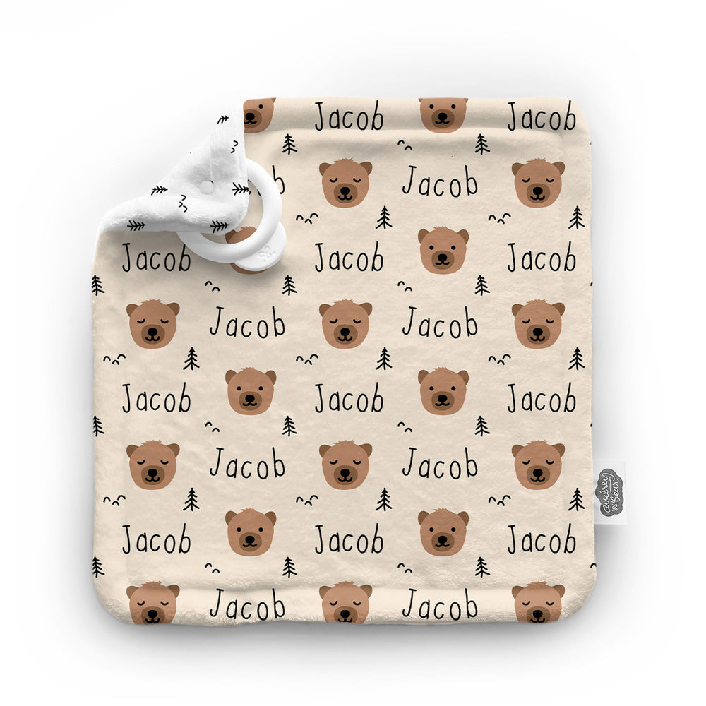 Personalized Minky Lovey | Bear Necessities
