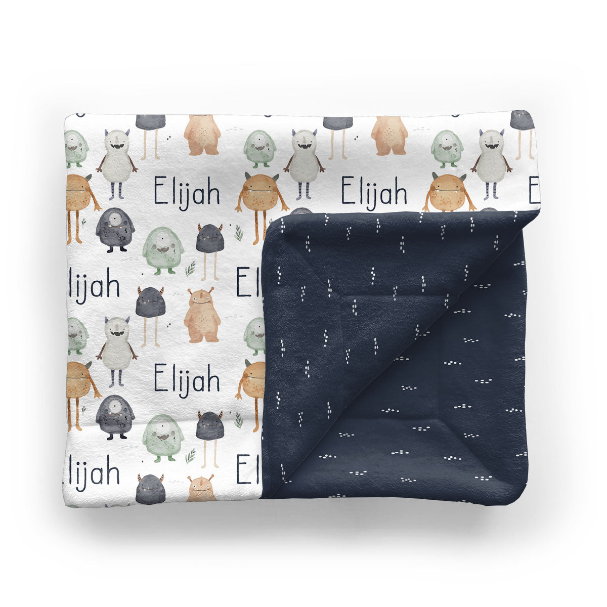 Personalized Baby Minky Blanket | Monster Mash