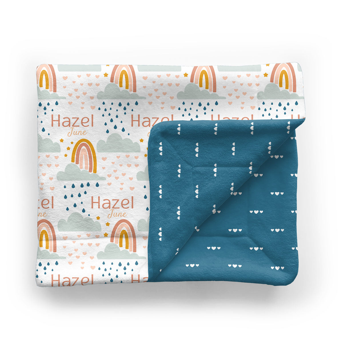Personalized Minky Blanket | Rainbow Wishes