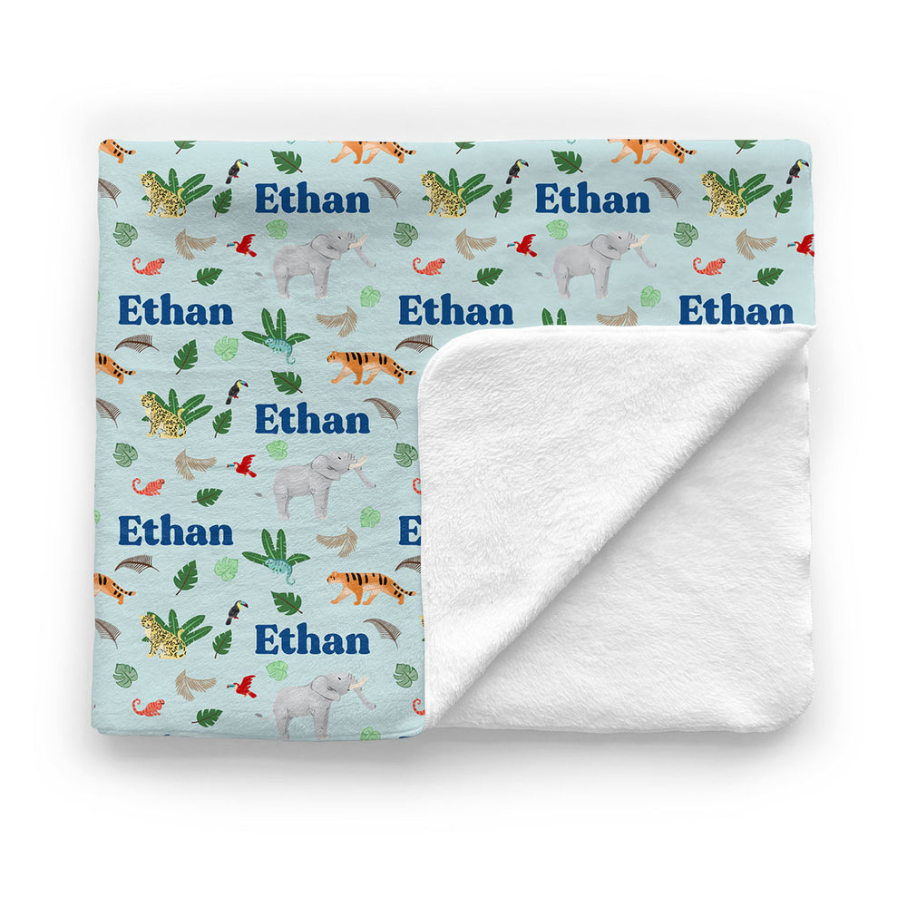 Personalized Minky Blanket | Into the Jungle