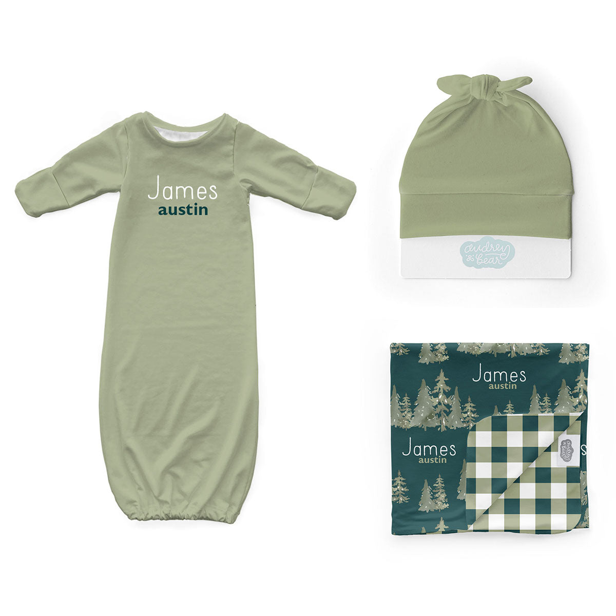 Personalized Newborn Bundle | Ancient Woodland