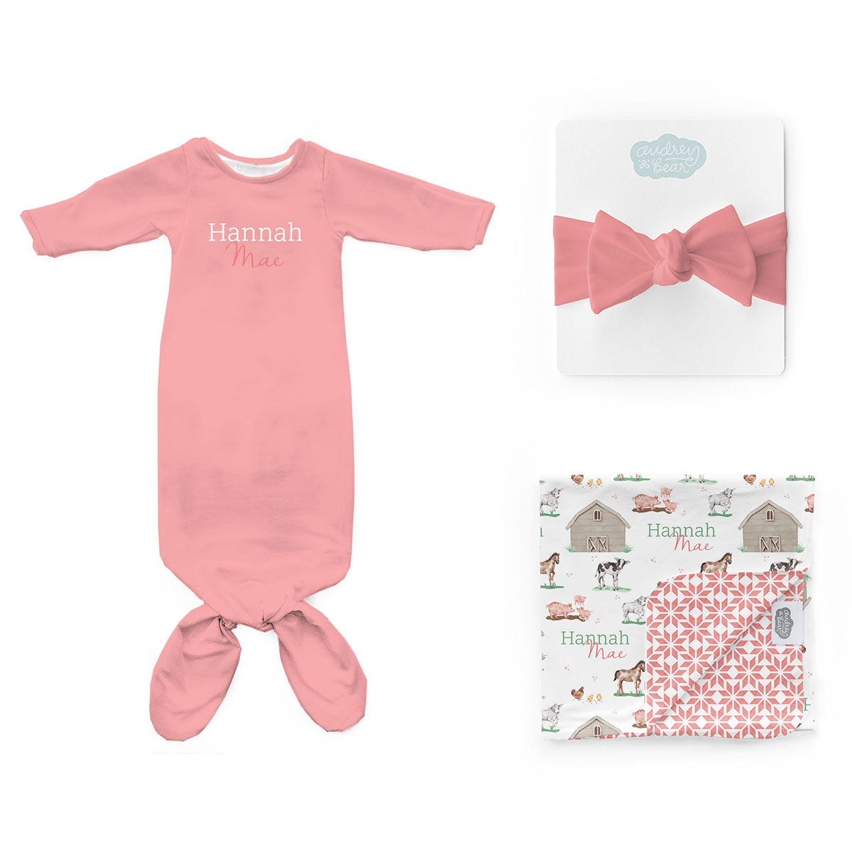 Personalized Newborn Bundle | Baby Animal Days