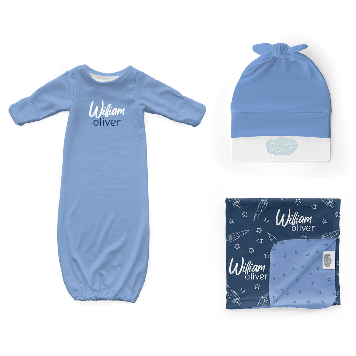 Personalized Newborn Bundle | Blast Off