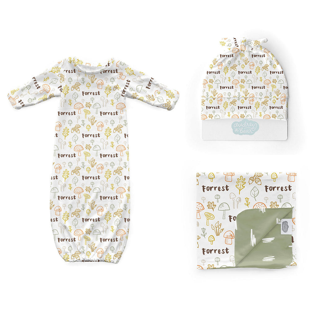 Personalized Newborn Bundle | Mushroom Doodles