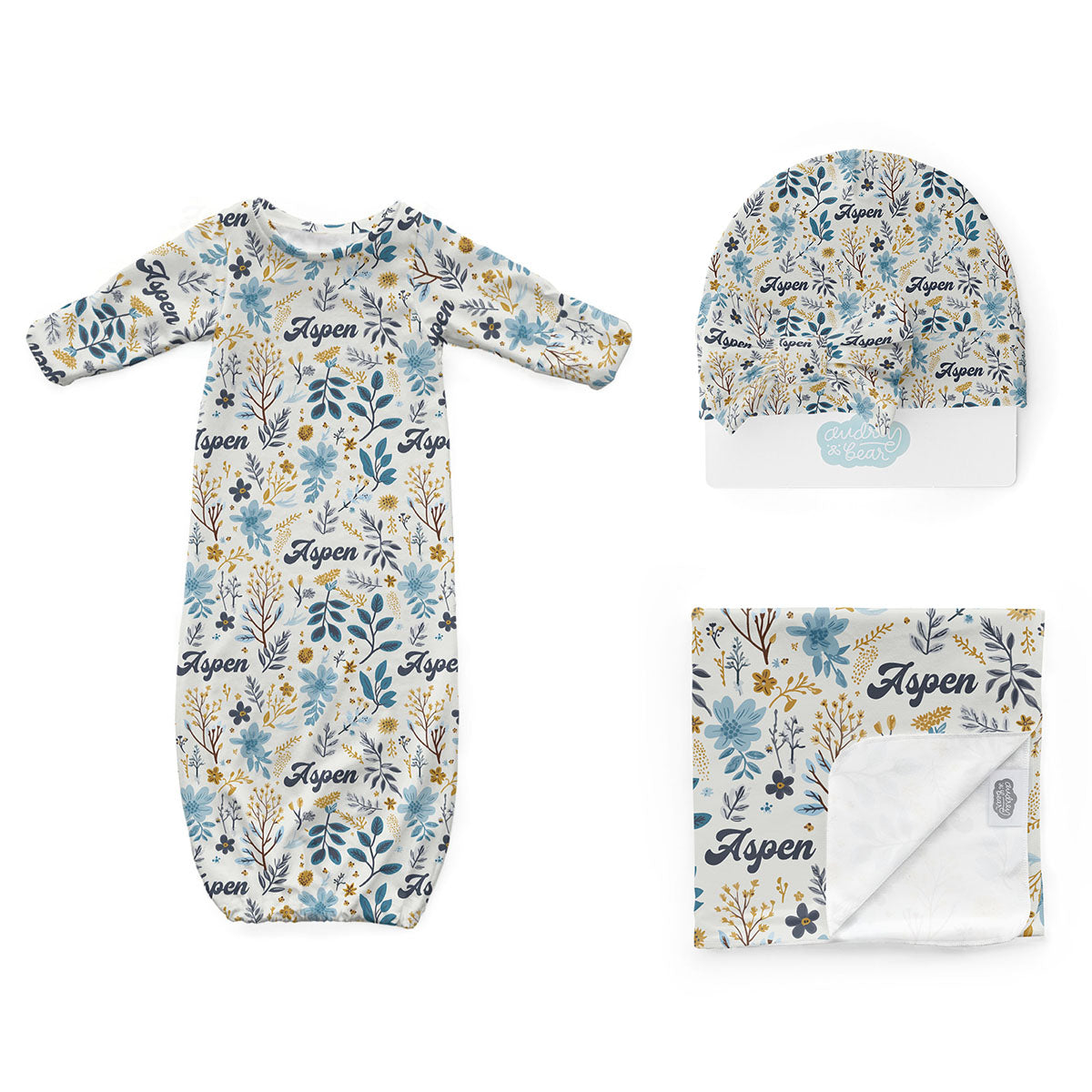 Personalized Newborn Bundle | Twilight Petals