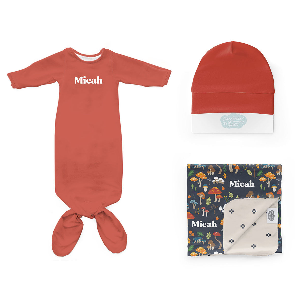 Personalized Newborn Bundle | Enchanting Toadstools