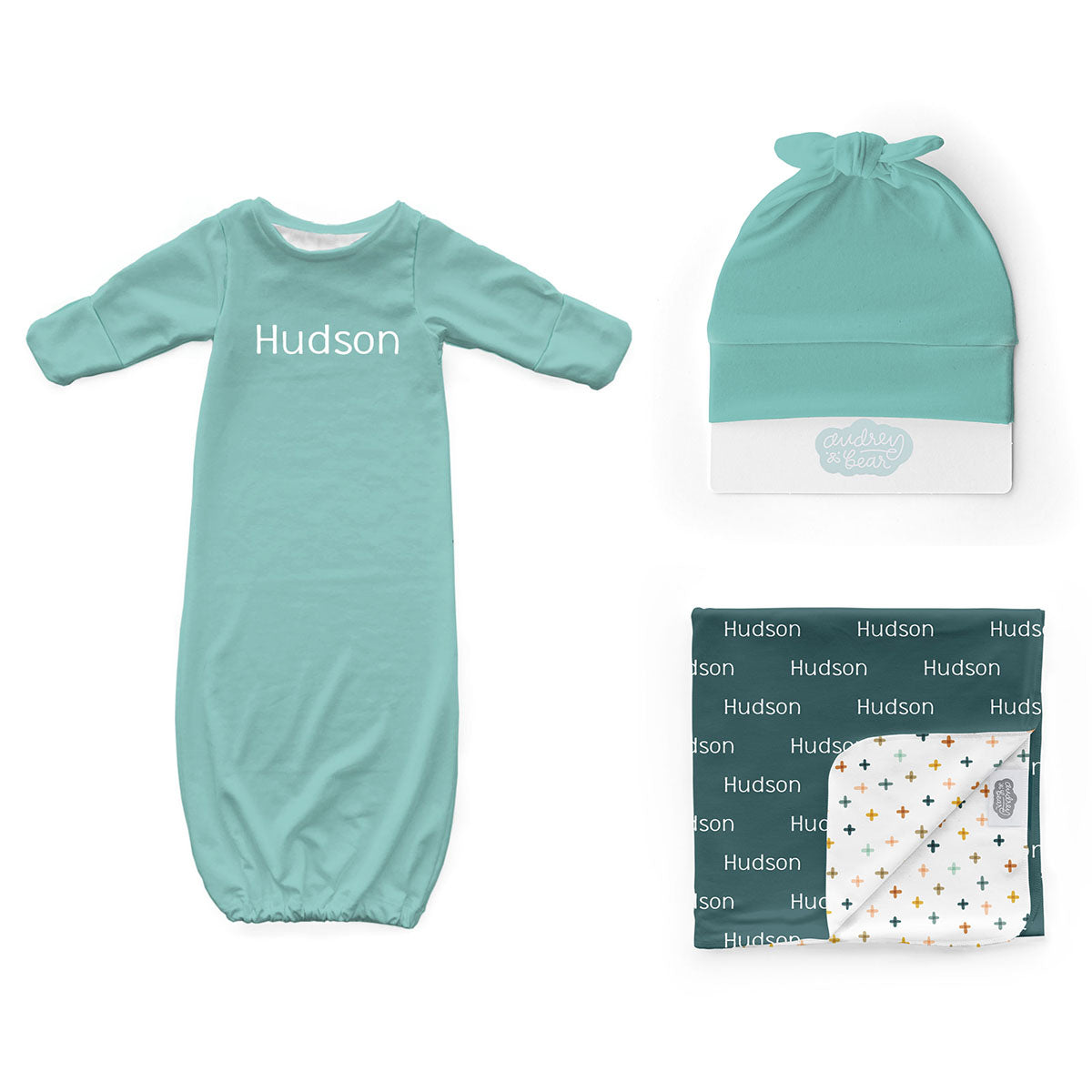 Personalized Newborn Bundle | Farmhouse Crisscross