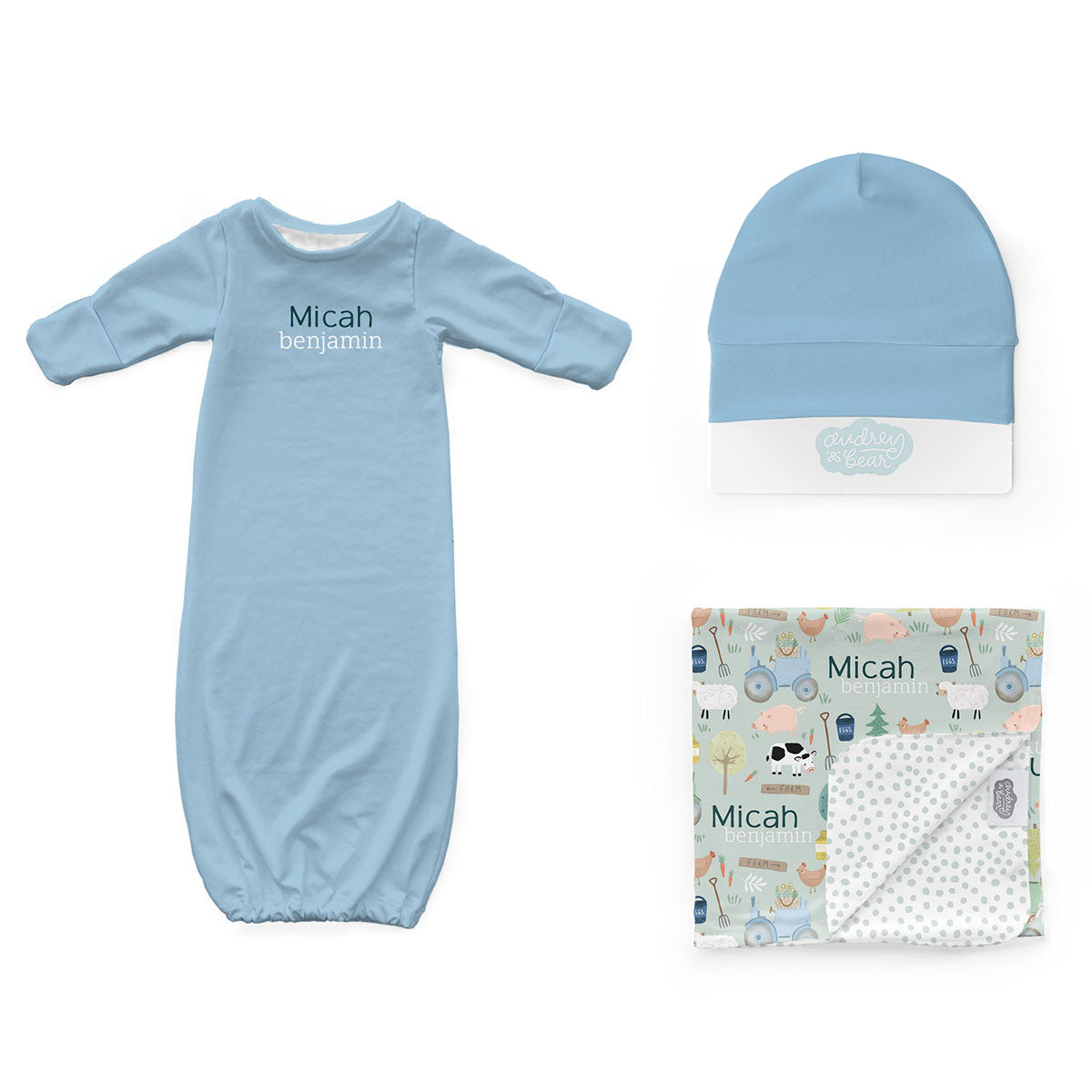 Personalized Newborn Bundle | Farmyard