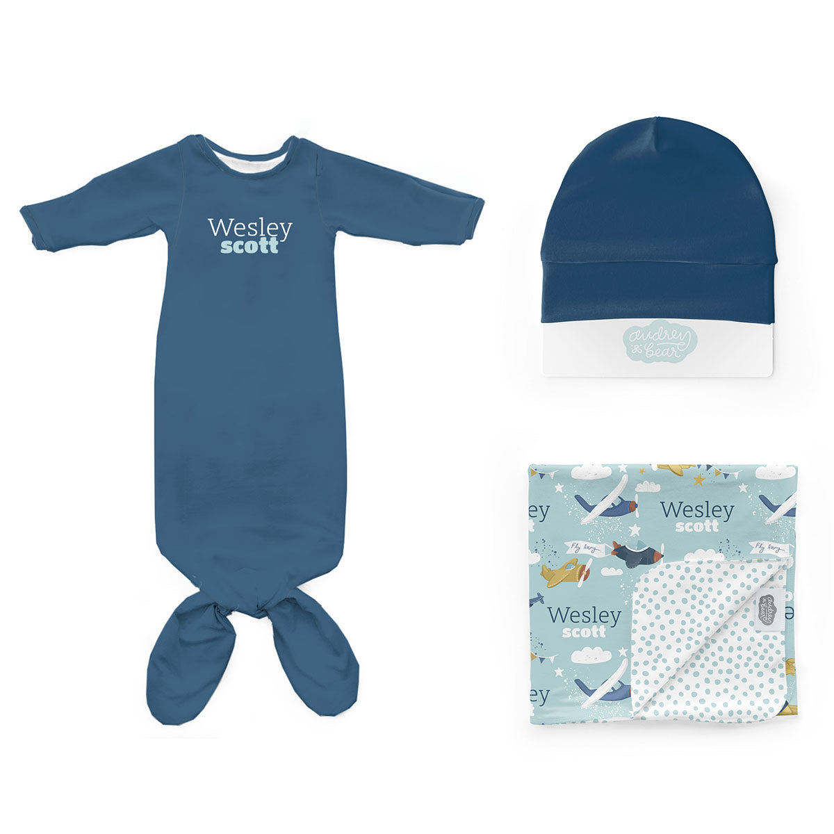 Personalized Newborn Bundle | Fly High