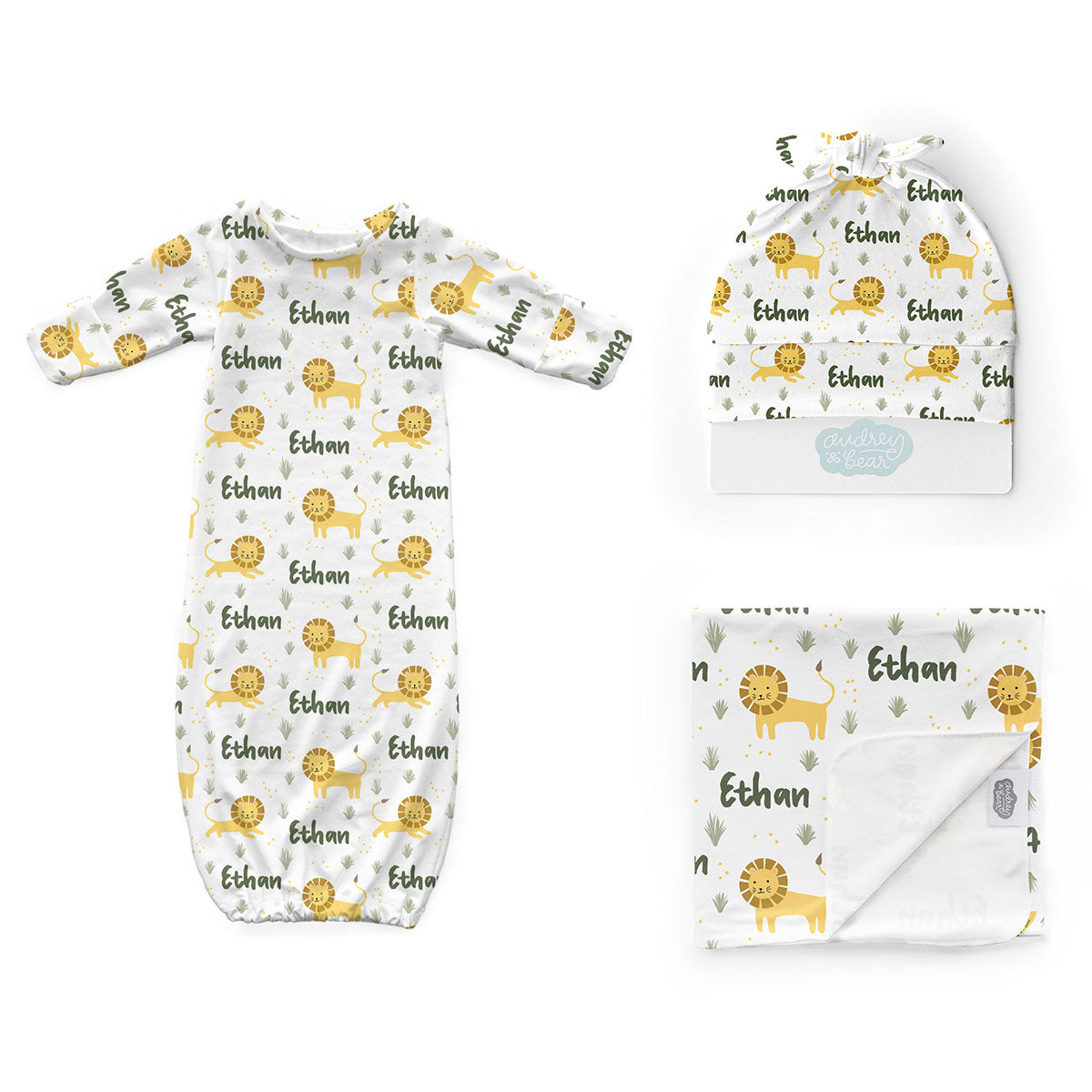 Personalized Newborn Bundle | Lion Lullabies