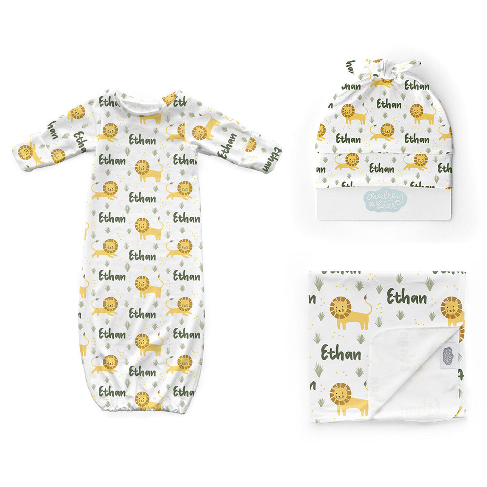 Personalized Newborn Bundle |Lion Lullabies