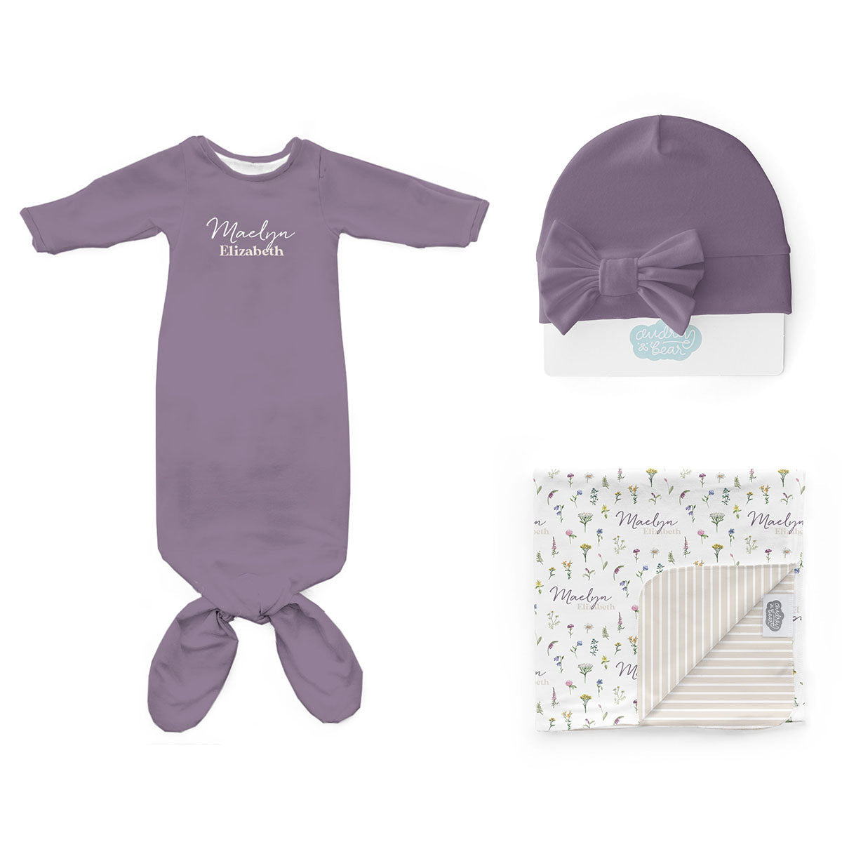 Personalized Newborn Bundle | Meadow Floral