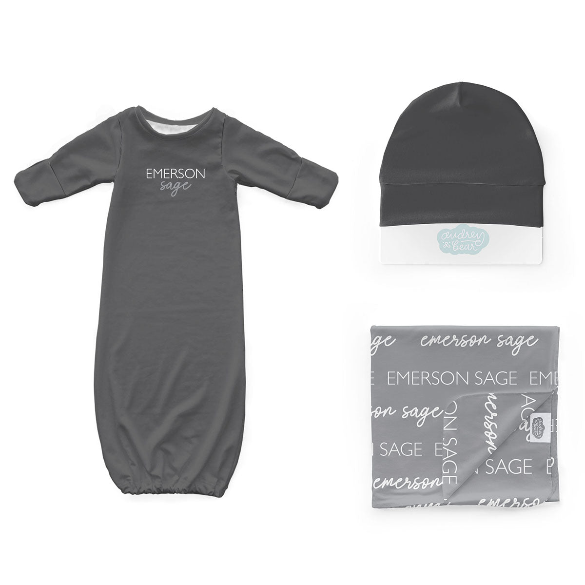 Personalized Newborn Bundle | Classic Multi-Font