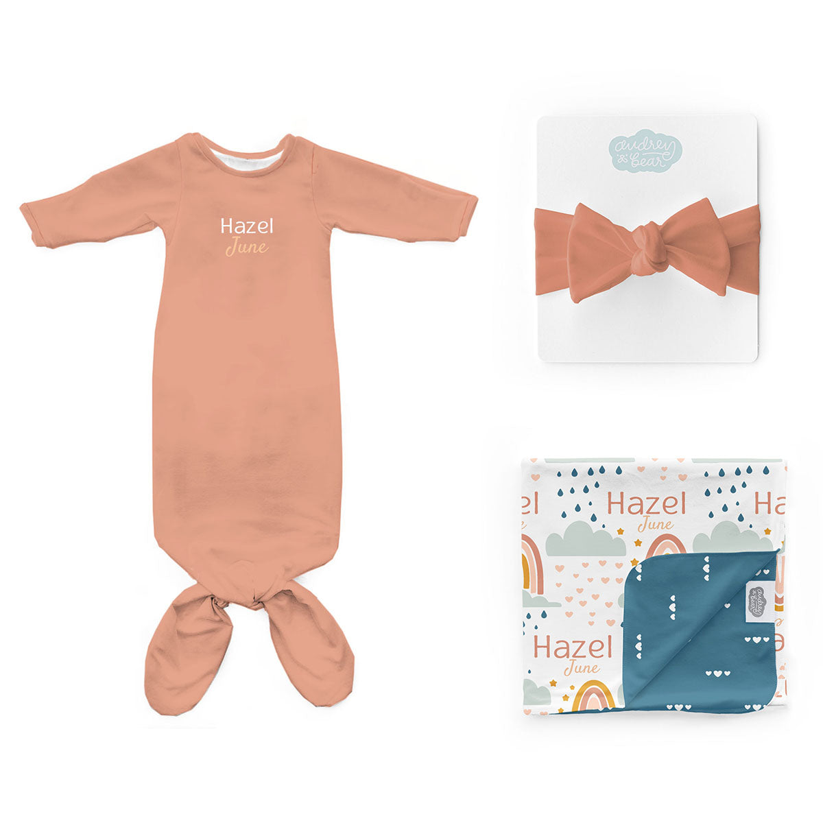 Personalized Newborn Bundle | Rainbow Wishes