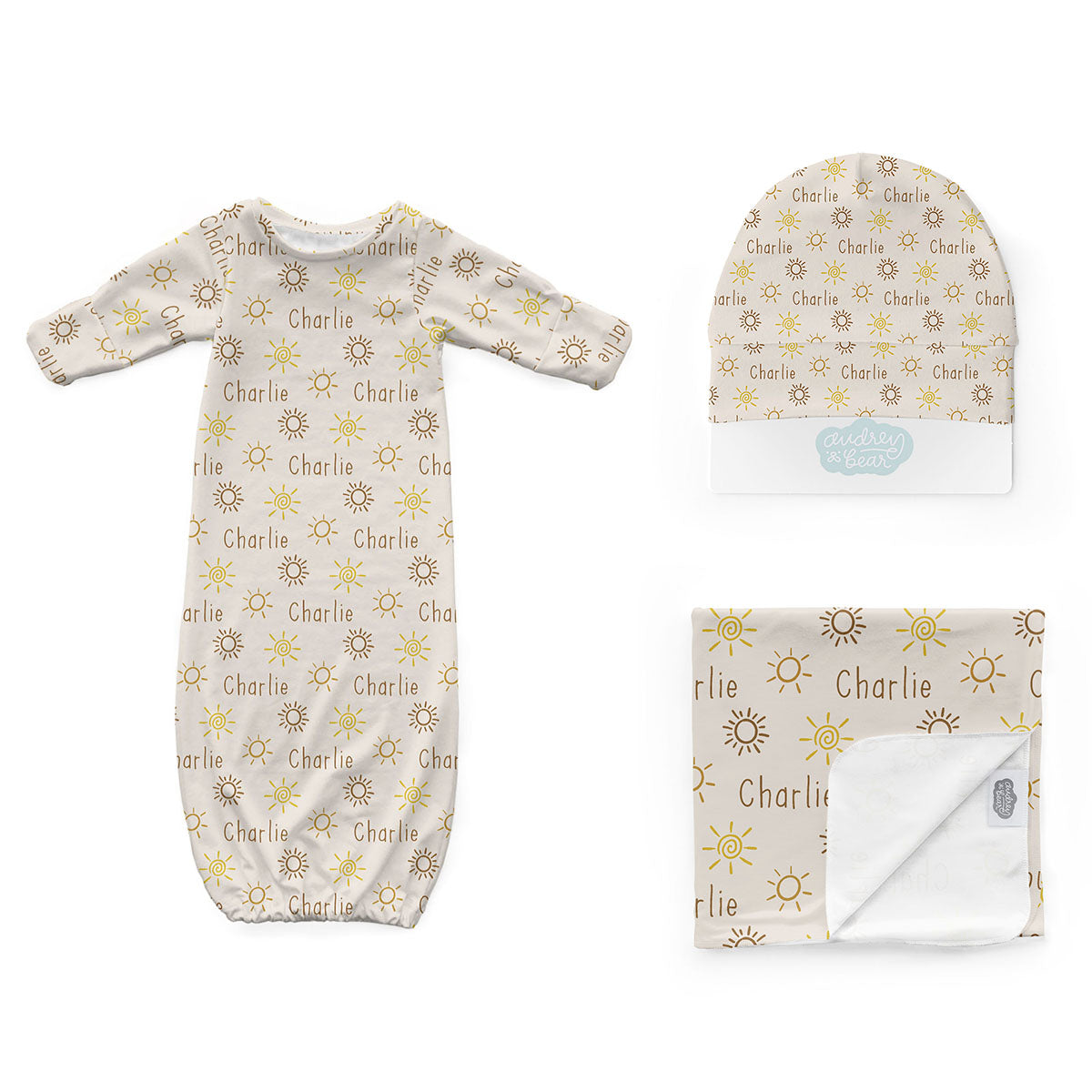 Personalized Newborn Bundle | Rustic Sunshine