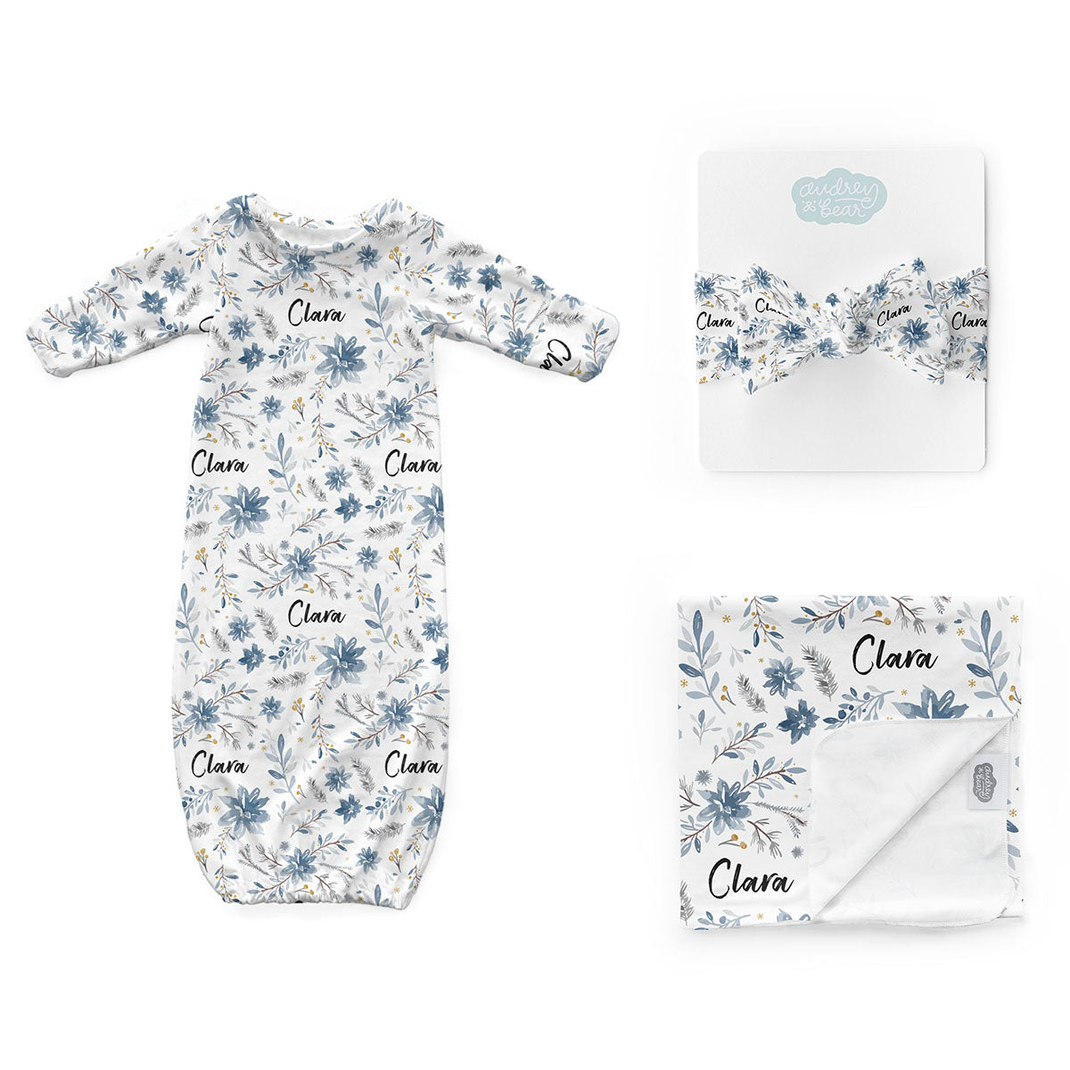 Personalized Newborn Bundle | Winter Whispers