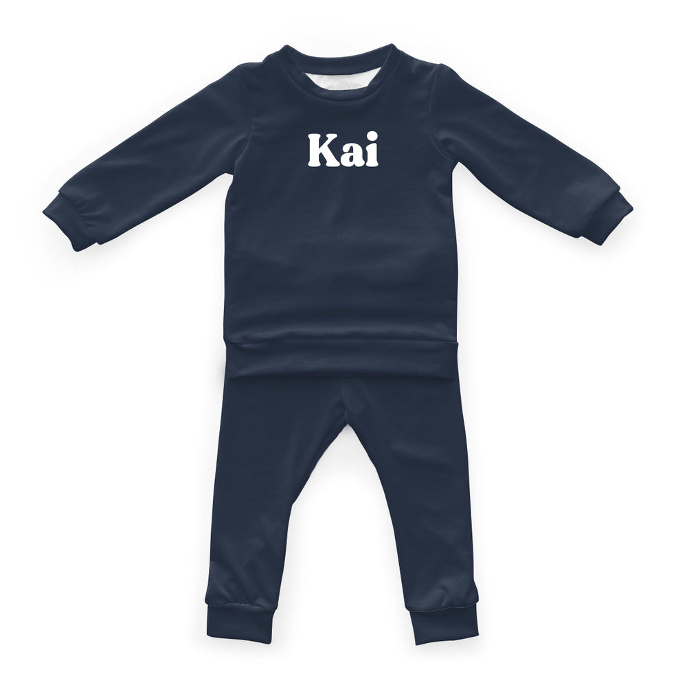 Personalized Cloudwear {Kid Loungewear} | Blues