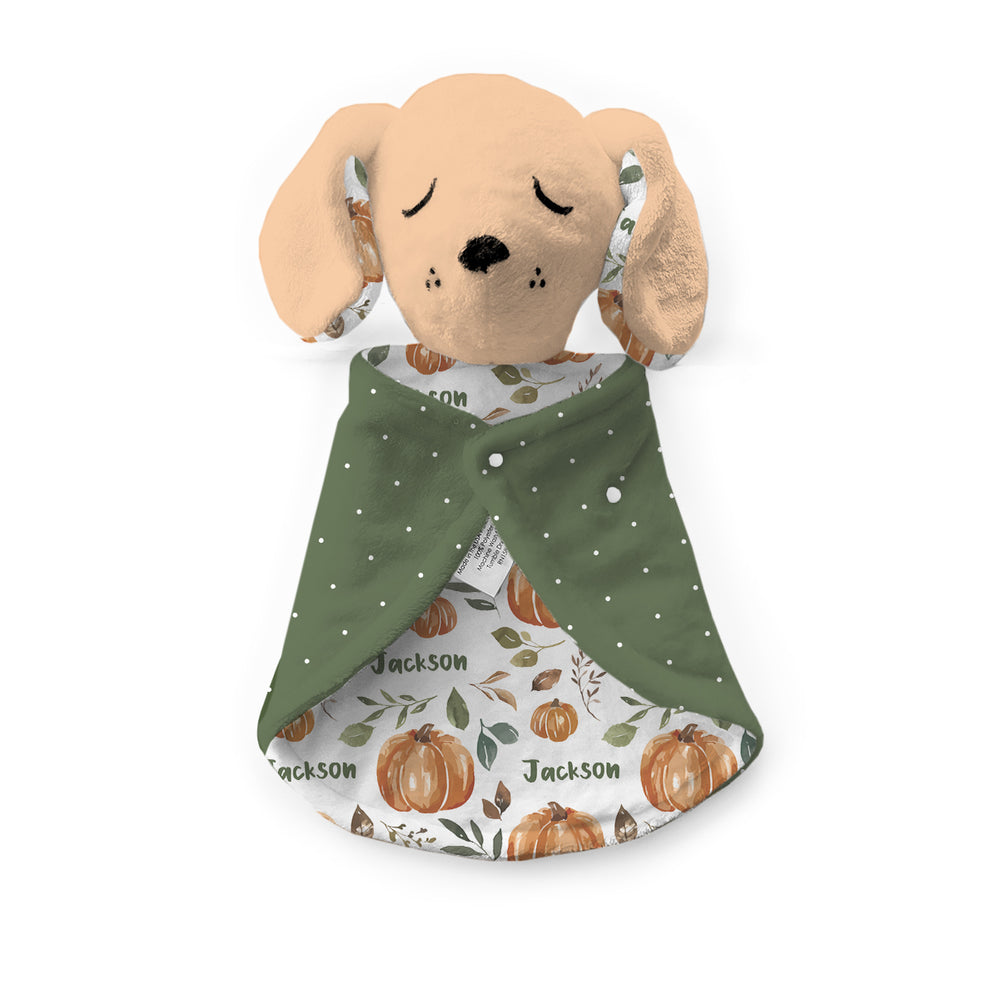 Personalized Puppy Lovey | Pumpkin Patch (Cate & Rainn Design)