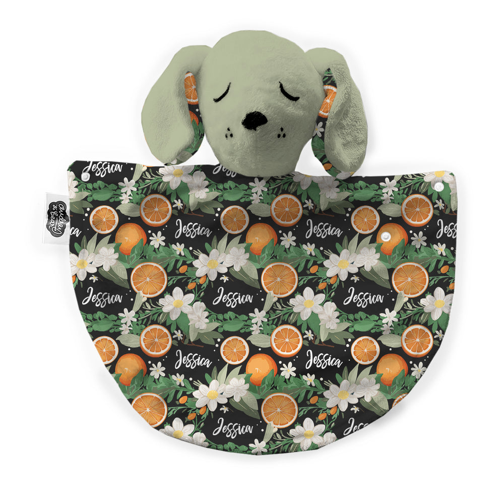 Personalized Puppy Lovey | Citrus Blossom