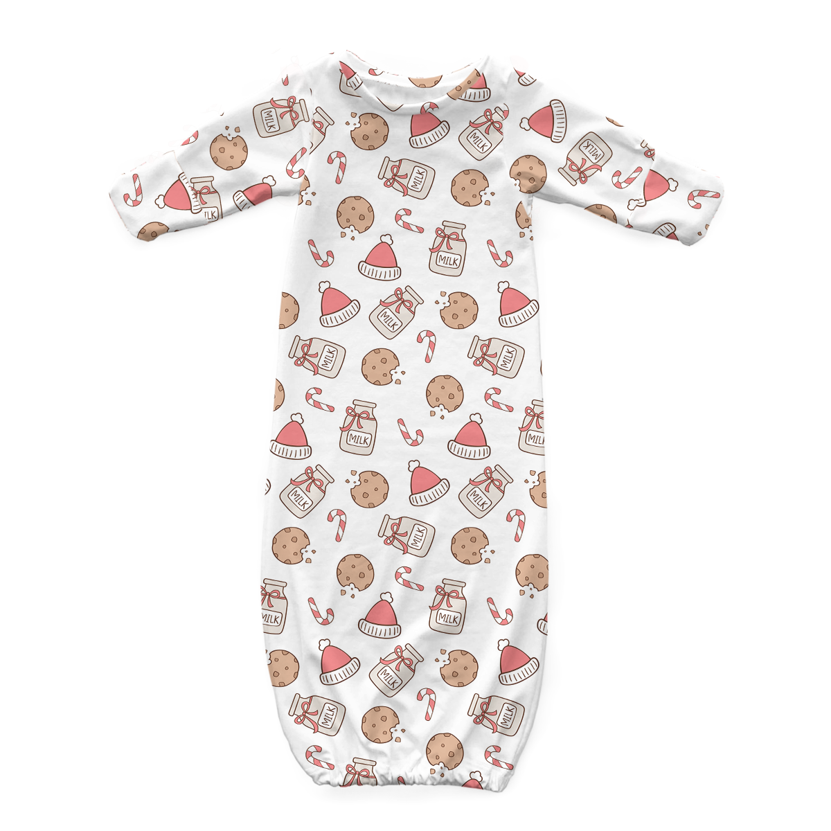 Newborn Gown | Santa's cookies