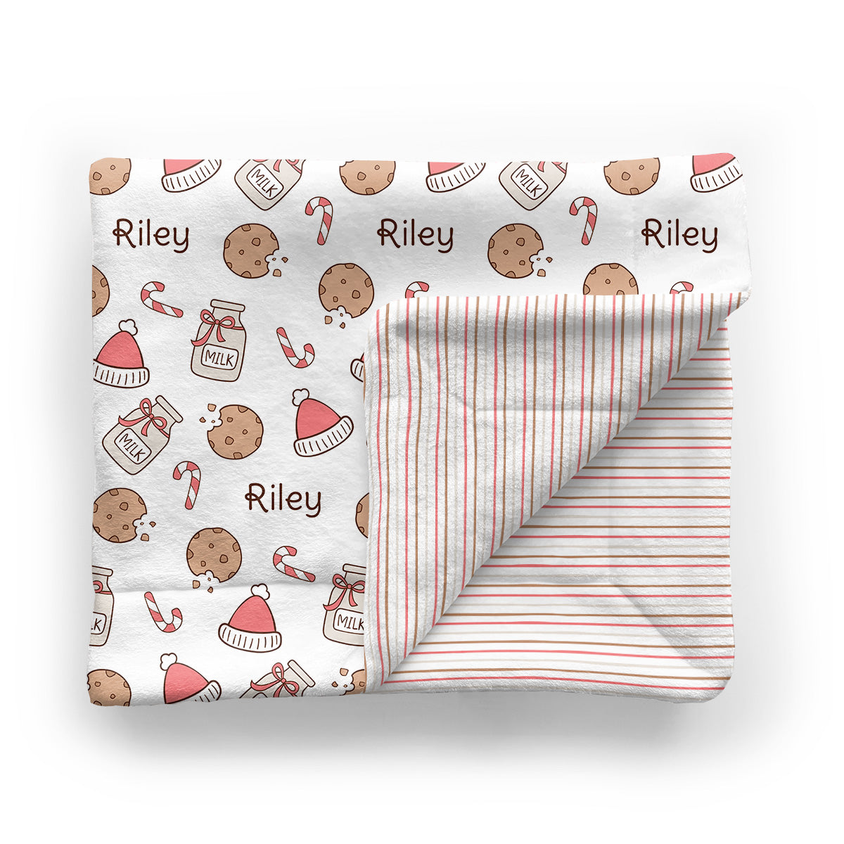 Personalized Baby Minky Blanket | Santa's cookies