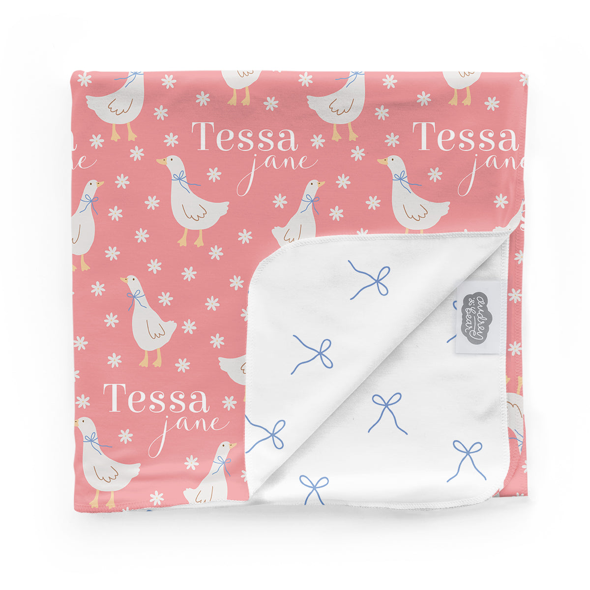 Personalized Swaddle & Hat Set | Silly Goose