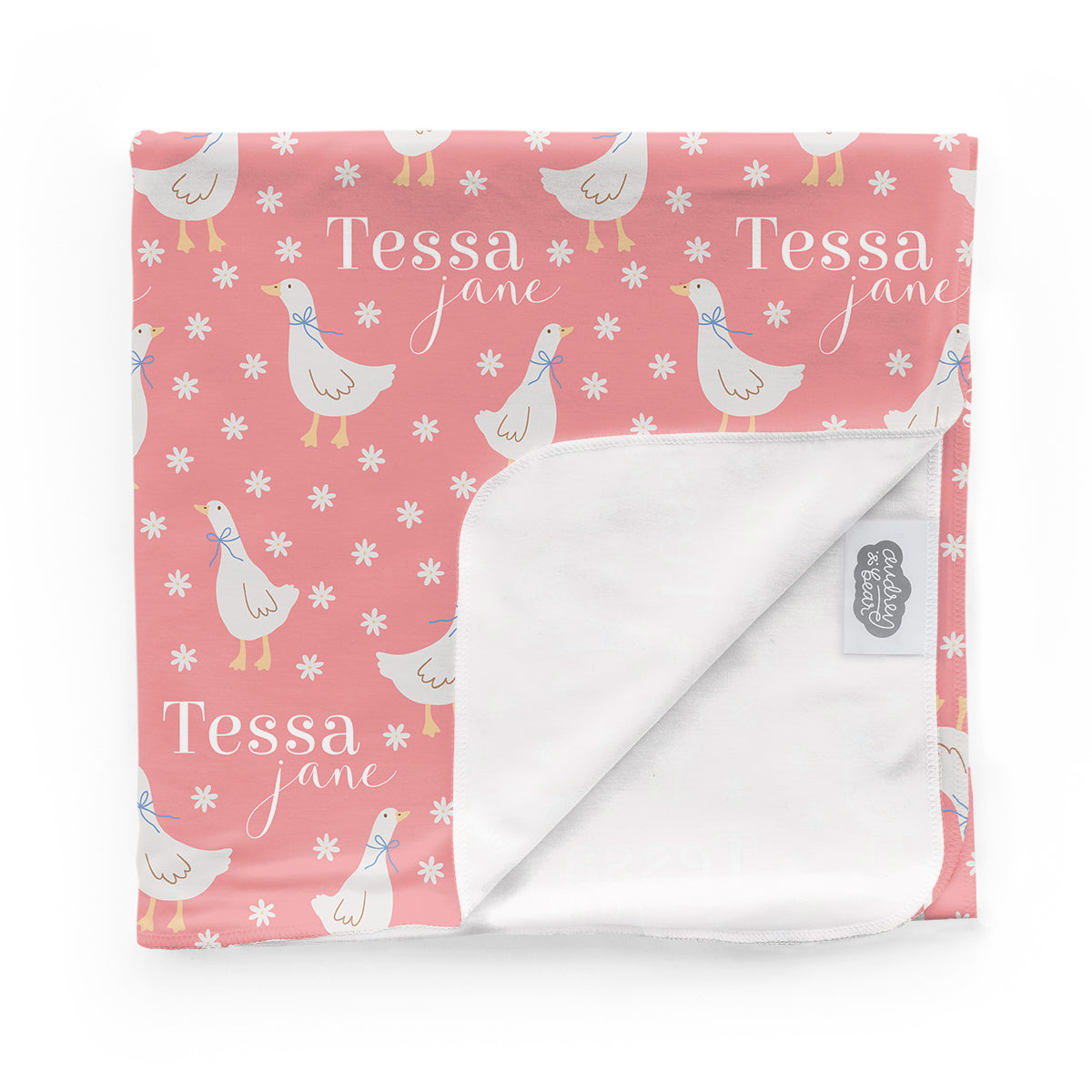 Personalized Swaddle & Hat Set | Silly Goose