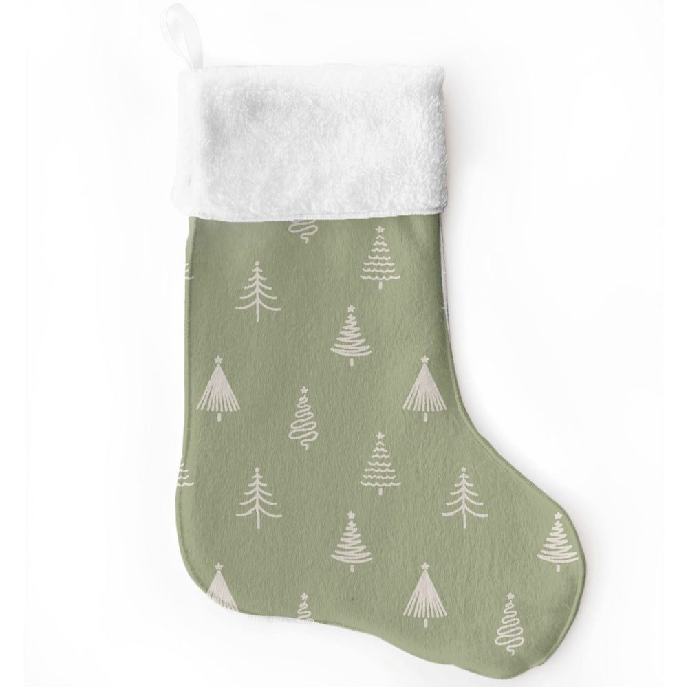 Christmas Stocking | Silent Night Spruces