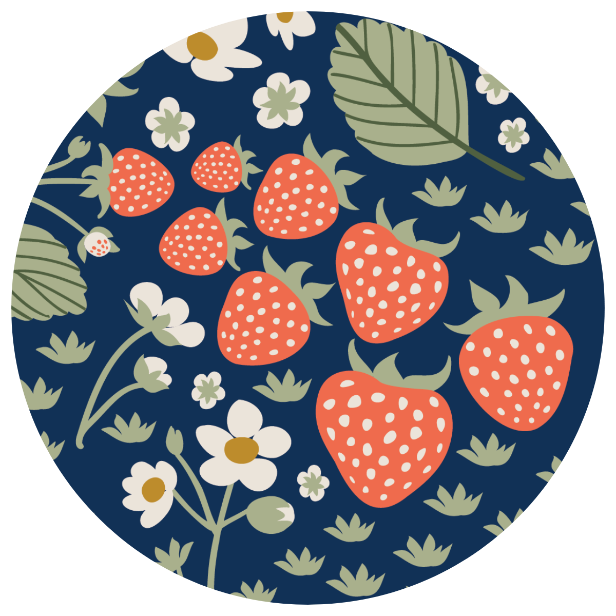 Strawberry Floral