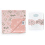 Personalized  Swaddle & Hat Set | Country Floral