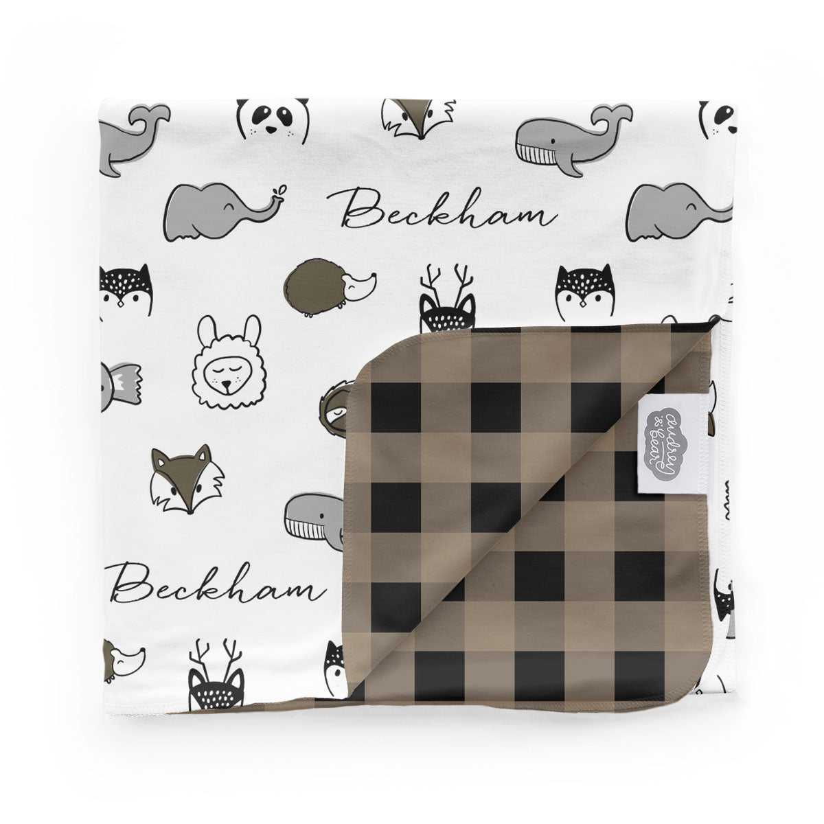 Personalized Swaddle Blanket | Cuddly Critters