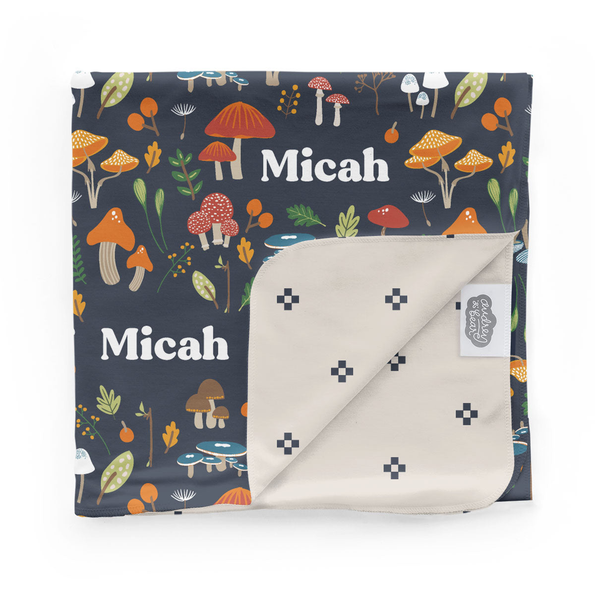 Personalized Swaddle Blanket | Enchanting Toadstools
