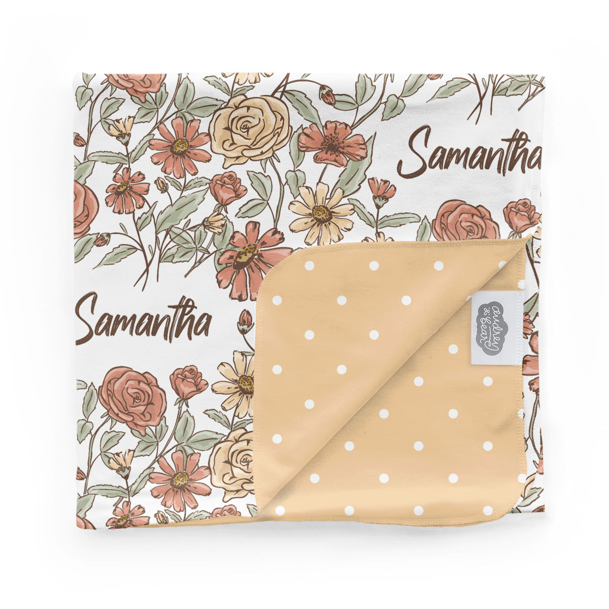 Personalized Swaddle Blanket | Secret Garden
