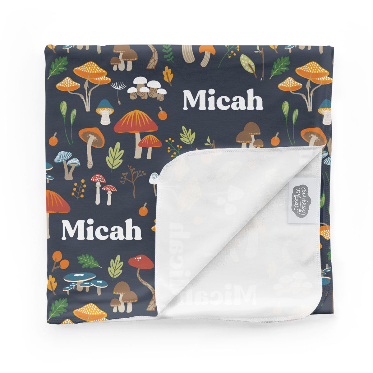 Personalized Swaddle Blanket | Enchanting Toadstools