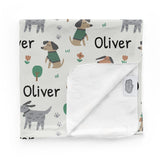 Personalized Swaddle Blanket | Puppy Love