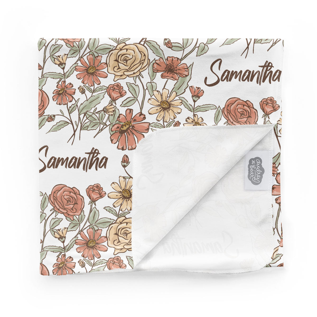 Personalized Swaddle Blanket | Secret Garden