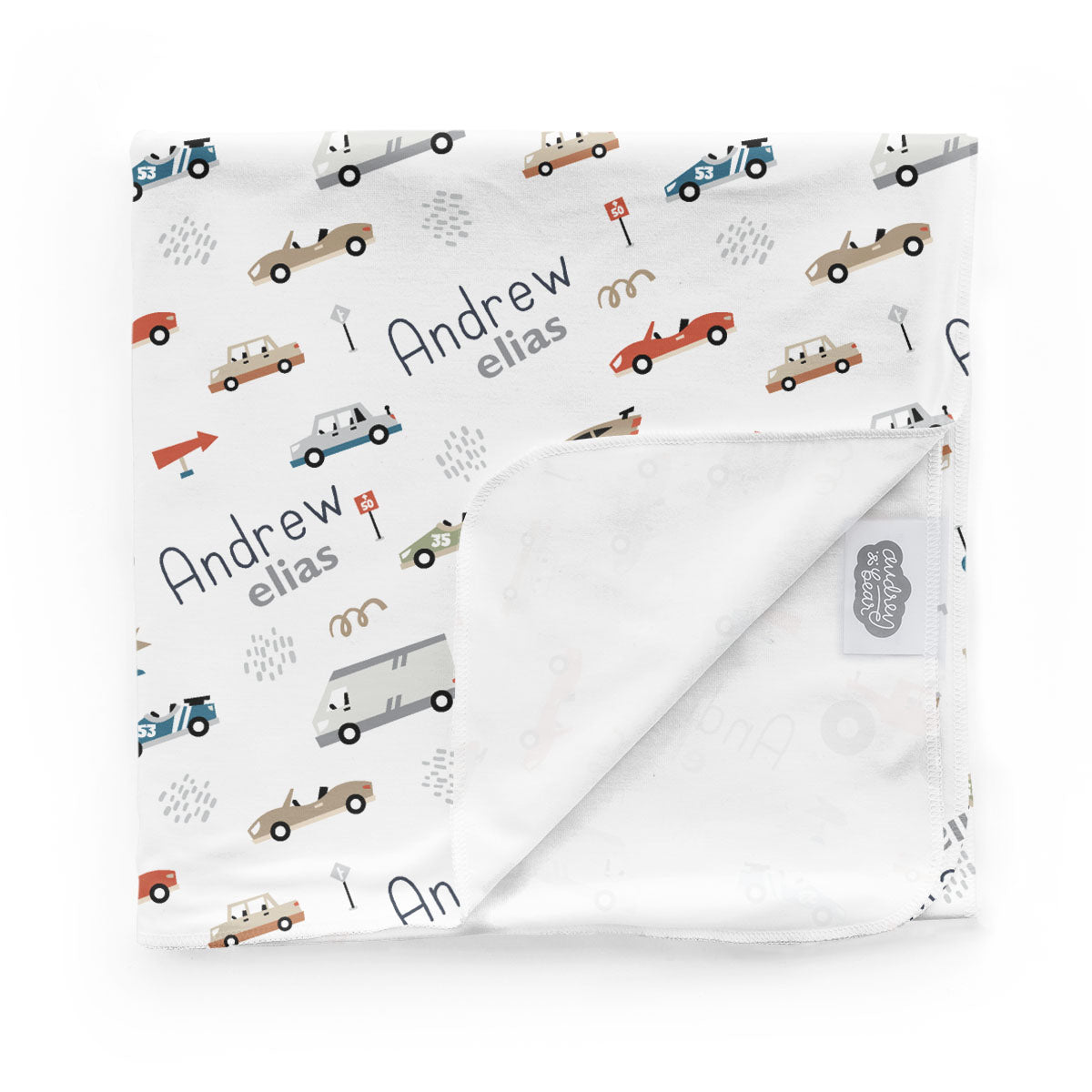 Personalized Swaddle & Hat Set | Speedway