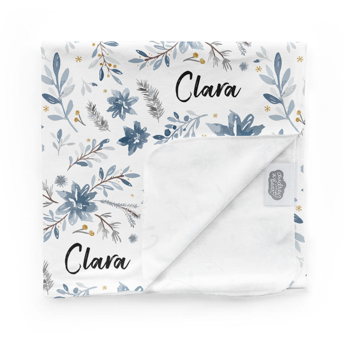 Personalized Swaddle Blanket | Winter Whispers
