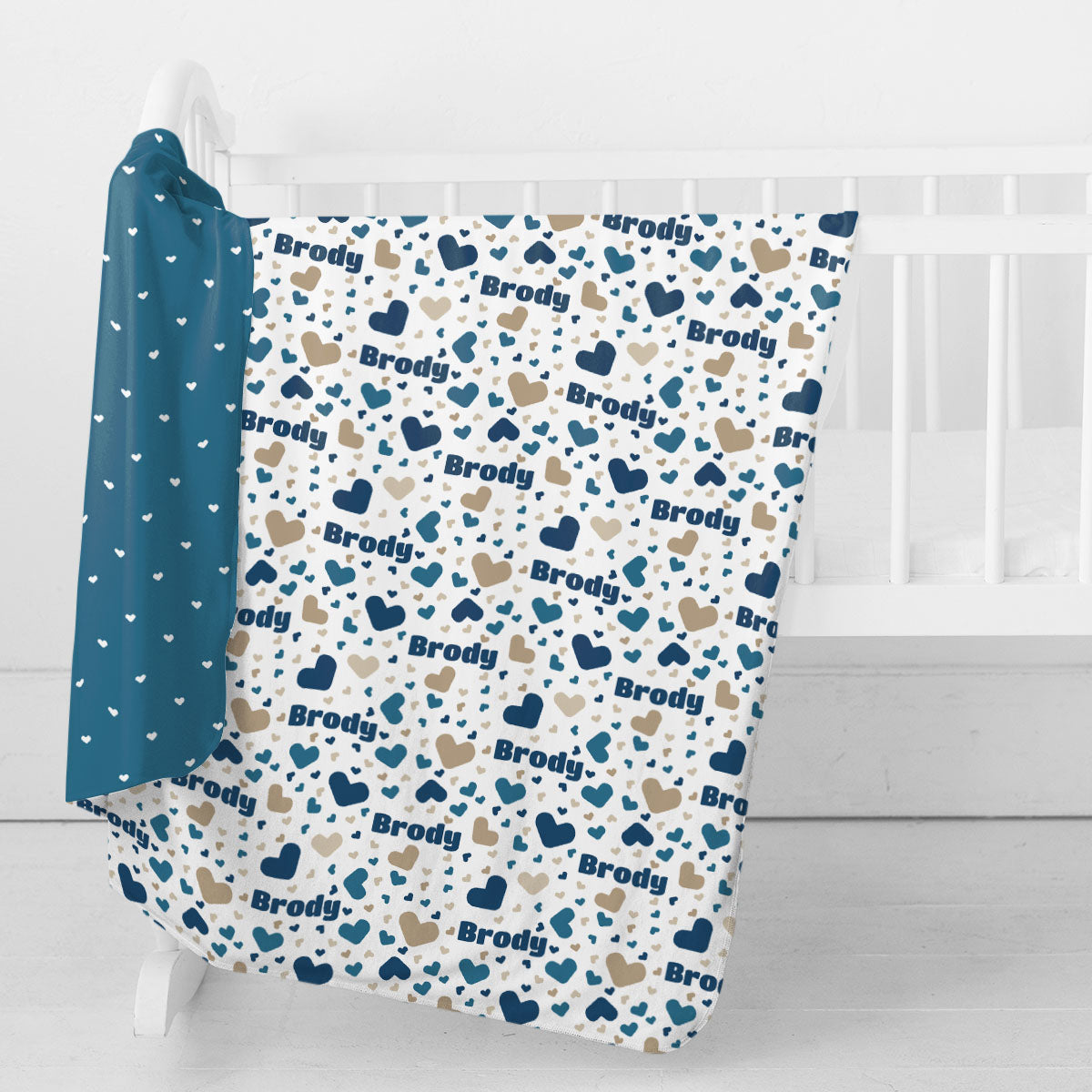 Personalized Swaddle Blanket | Bursting Hearts