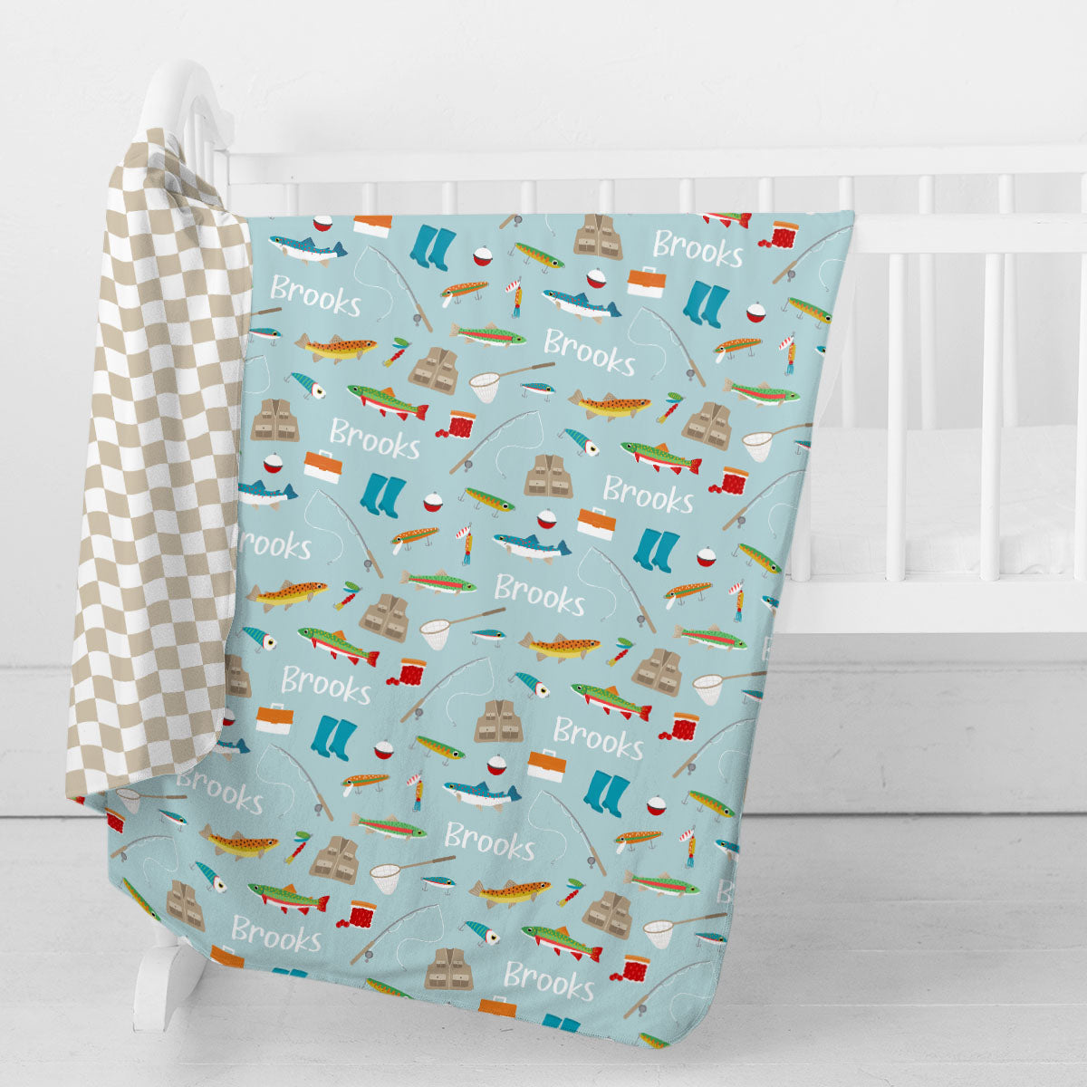 Personalized Swaddle Blanket | Jumping Jigs