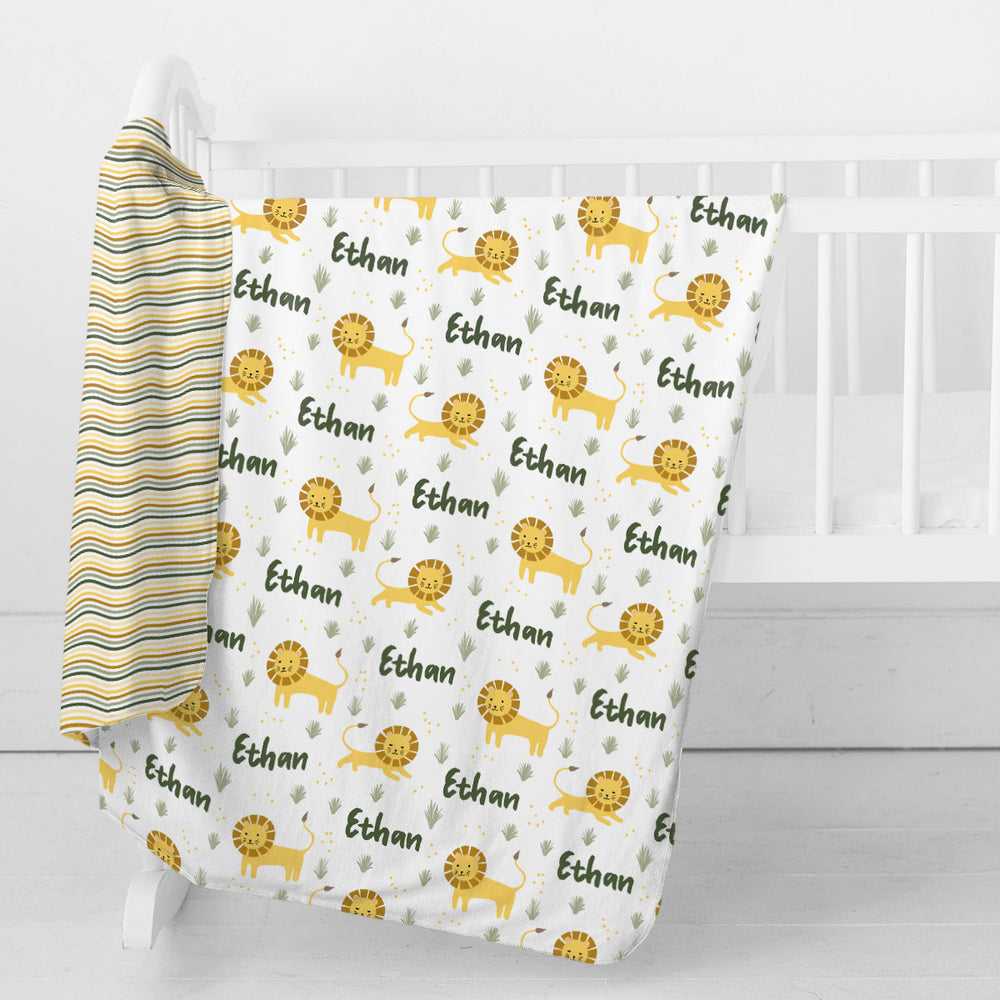 Personalized Swaddle Blanket | Lion Lullabies