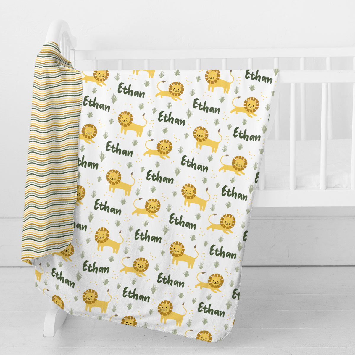 Personalized Swaddle Blanket | Lion Lullabies