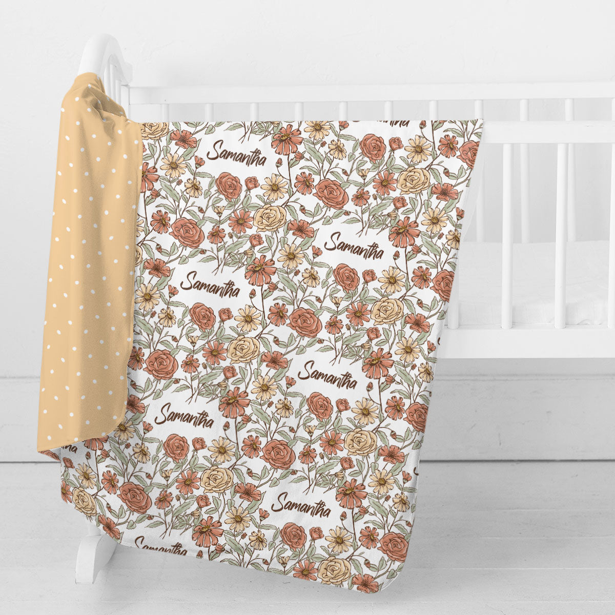 Personalized Swaddle Blanket | Secret Garden