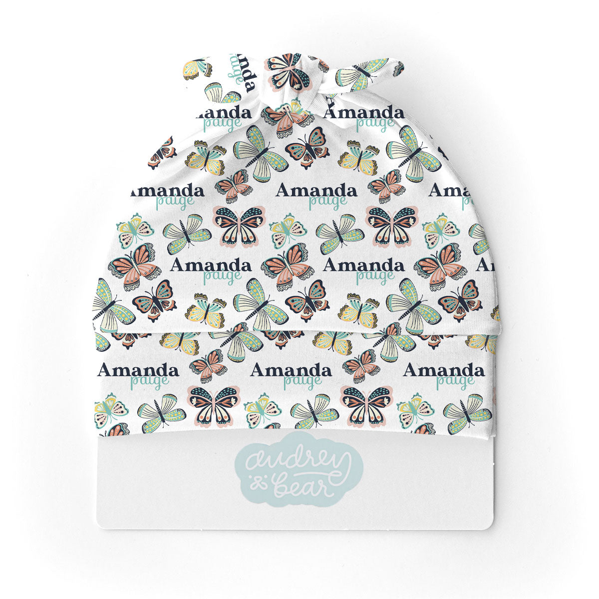 Personalized Swaddle & Hat Set | Flutters